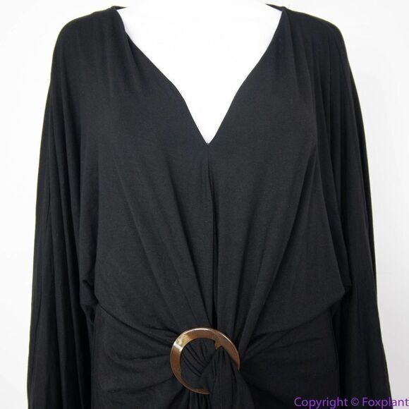 NEW Eloquii black Dolman Sleeve Belted Waist Dress, 14/16 - Picture 8 of 16